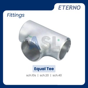 ETERNO Tee Equal BW ASME B16.9 SCH 10S A403-WP304 Stainless Steel – Sambungan Fitting Pipa