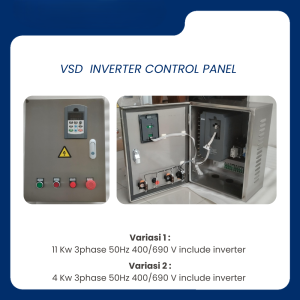 VSD INVERTER CONTROL PANEL - 4 Kw & 11 Kw 3phase 50Hz 400/690 V include inverter